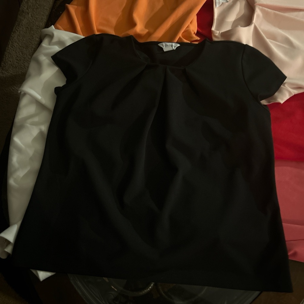 Liz Claiborne Black Short Sleeve Top